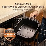 Cosori Air Fryer 5Qt (4.7L), 9-in-1, Up to 450°F, Quiet Operation, Nonstick | One-Touch Cooking, 130 Exclusive Recipes, Dishwasher Safe, Compact Footprint