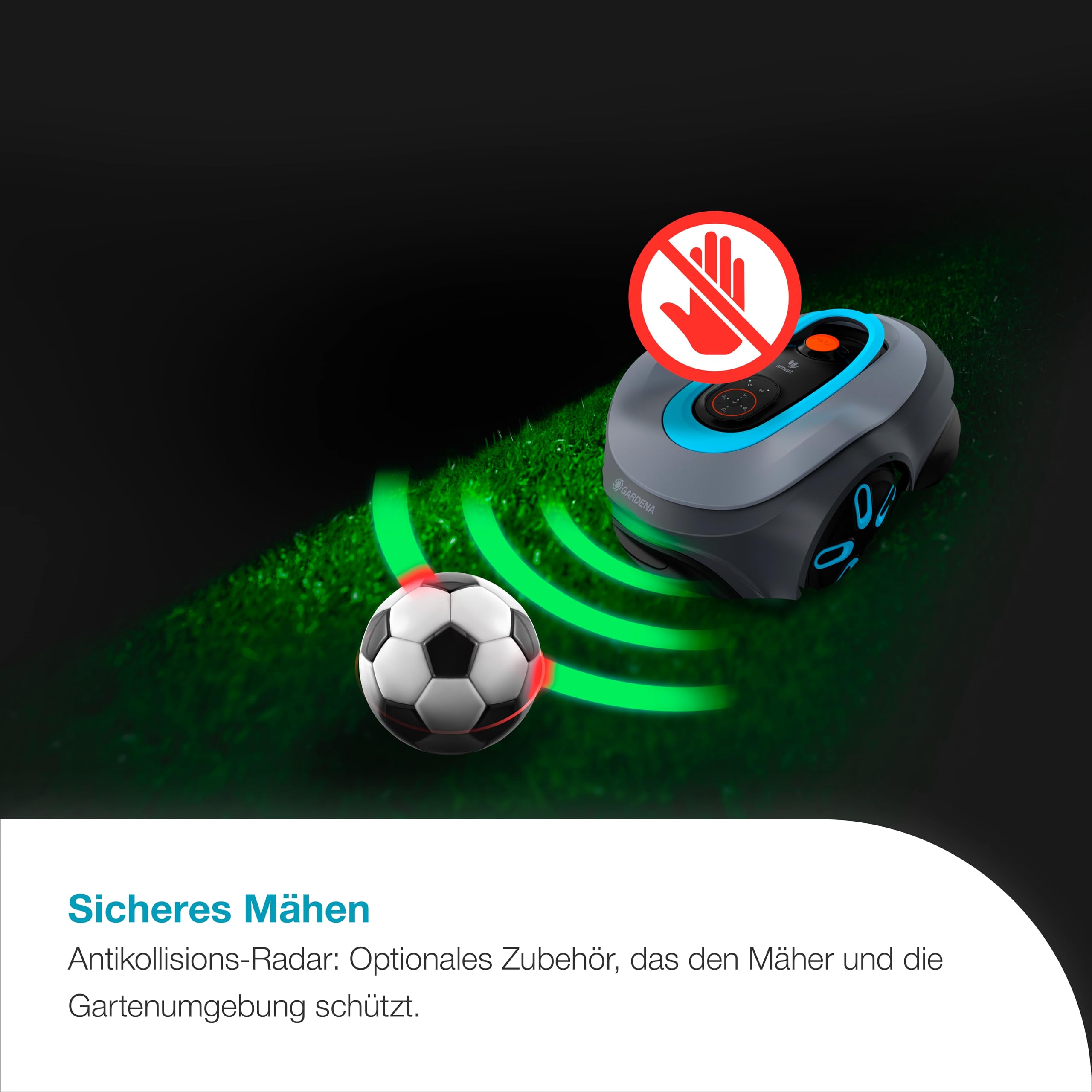 Gardena smart SILENO pro 600 m² Mähroboter, für Rasenflächen bis 600 m², LONA Intelligence, Trim-to-Edge, DuoConnect, leiser Betrieb, intelligenter Mäher mit App Steuerung (19802-20)