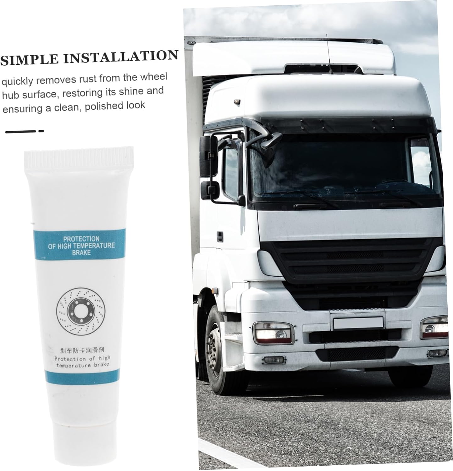 Car Wheel Hub Rust Remover Efficient Rust Elimination for Wheel Hubs Extends Lifespan of Brake Discs High- Tool Restores Original Brightness