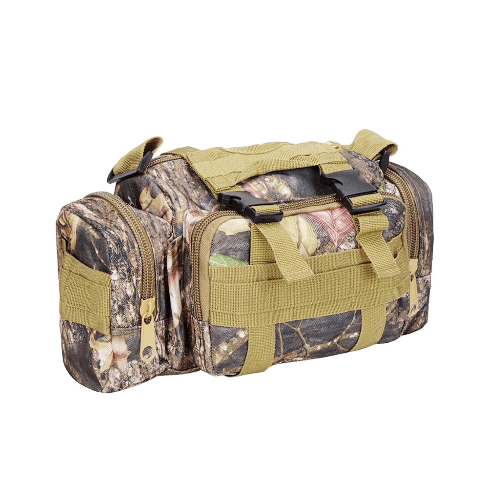 HuanRanYo Treestand Front Storage Bag Camo Tree Stand Bag Compatible with Most Tree Stands Hunting Accessories Fanny Pack for Men Multiple Pockets Waist Bag for Hunters Universal Size