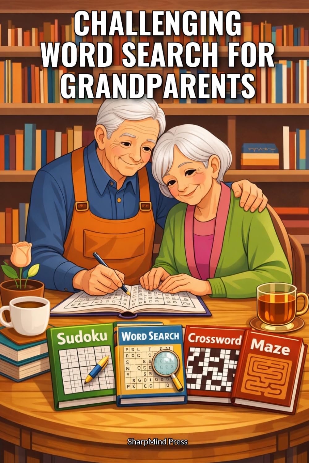 Challenging Word Search for Grandparents: 100 Hard Word Search Puzzles With Full Solutions — For Grandparents