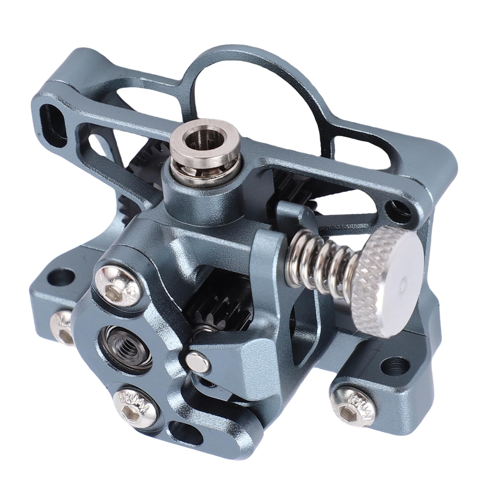Generic Zestaw Lekkiej Wytłaczarki ze Stopu Aluminium 2.4 z ulepszoną przekładnią PEEK dla Entuzjastów Druku 3D, Pasujący do Ender-3 V2, Srebrnoszary