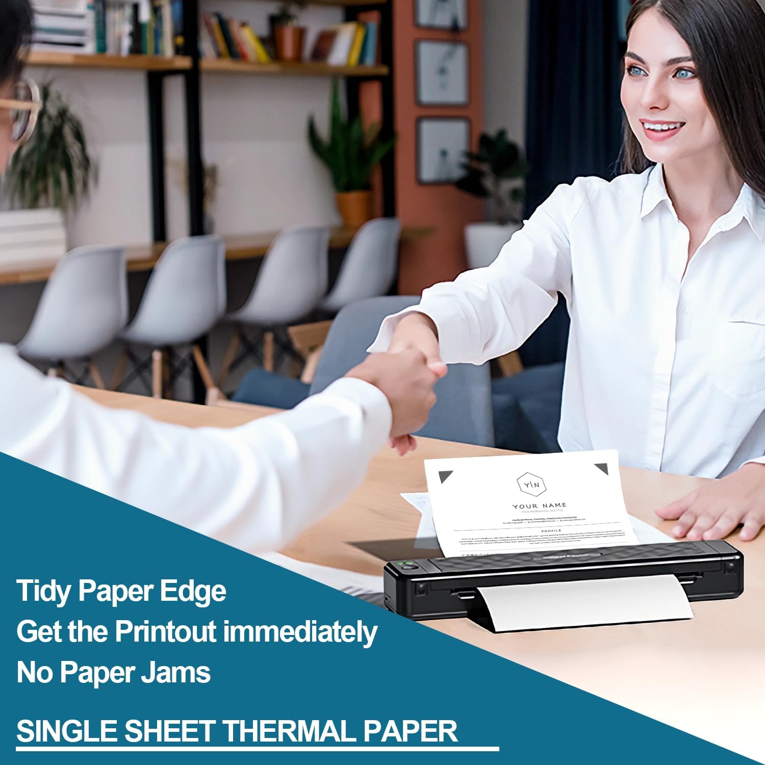 サーマルプリンター用紙 8.5インチ x 11、感熱印刷用紙200枚。