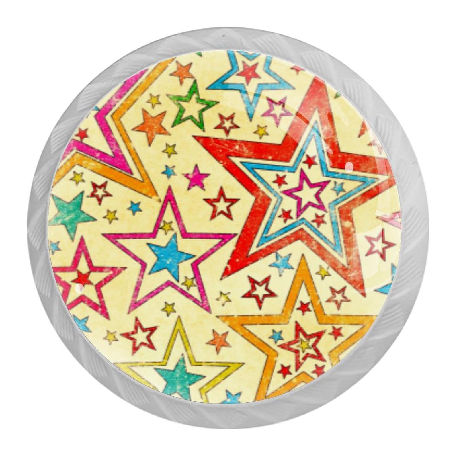 Tqmspg Multi Color Star Pattern