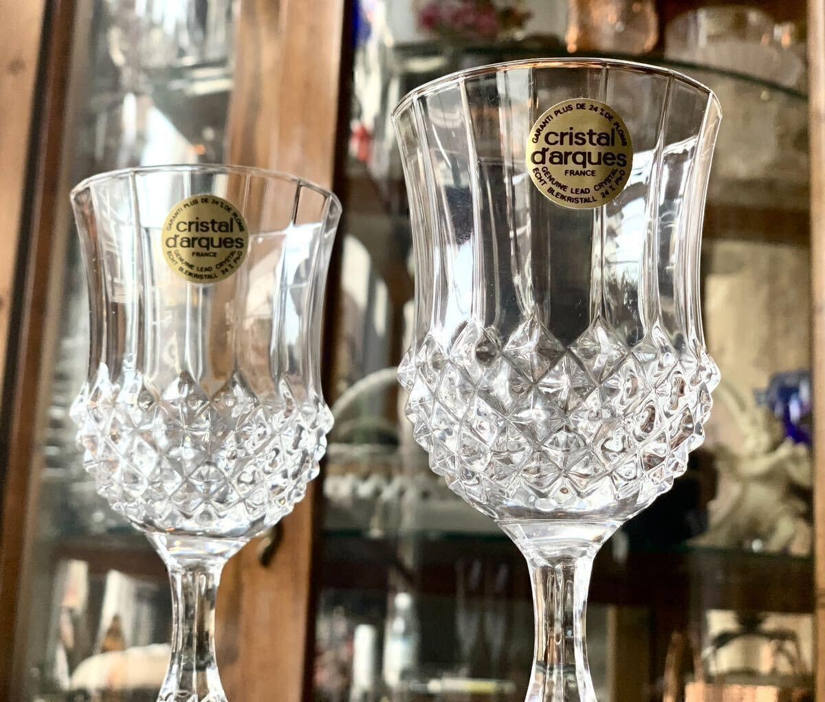 Amazon | フランス製 クリスタル ワイングラス ペアグラス