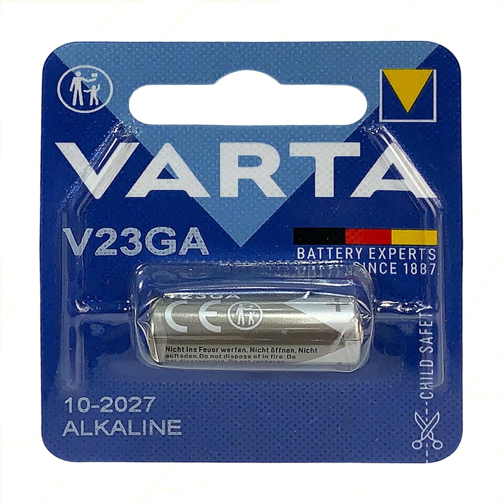Pile Alkalina ou Lithium 3 V/12 V/1,55 V – Batterie longue durée pour montres, télécommandes, jouets et appareils électroniques (10, pile 12 V V23GA Alcaline)