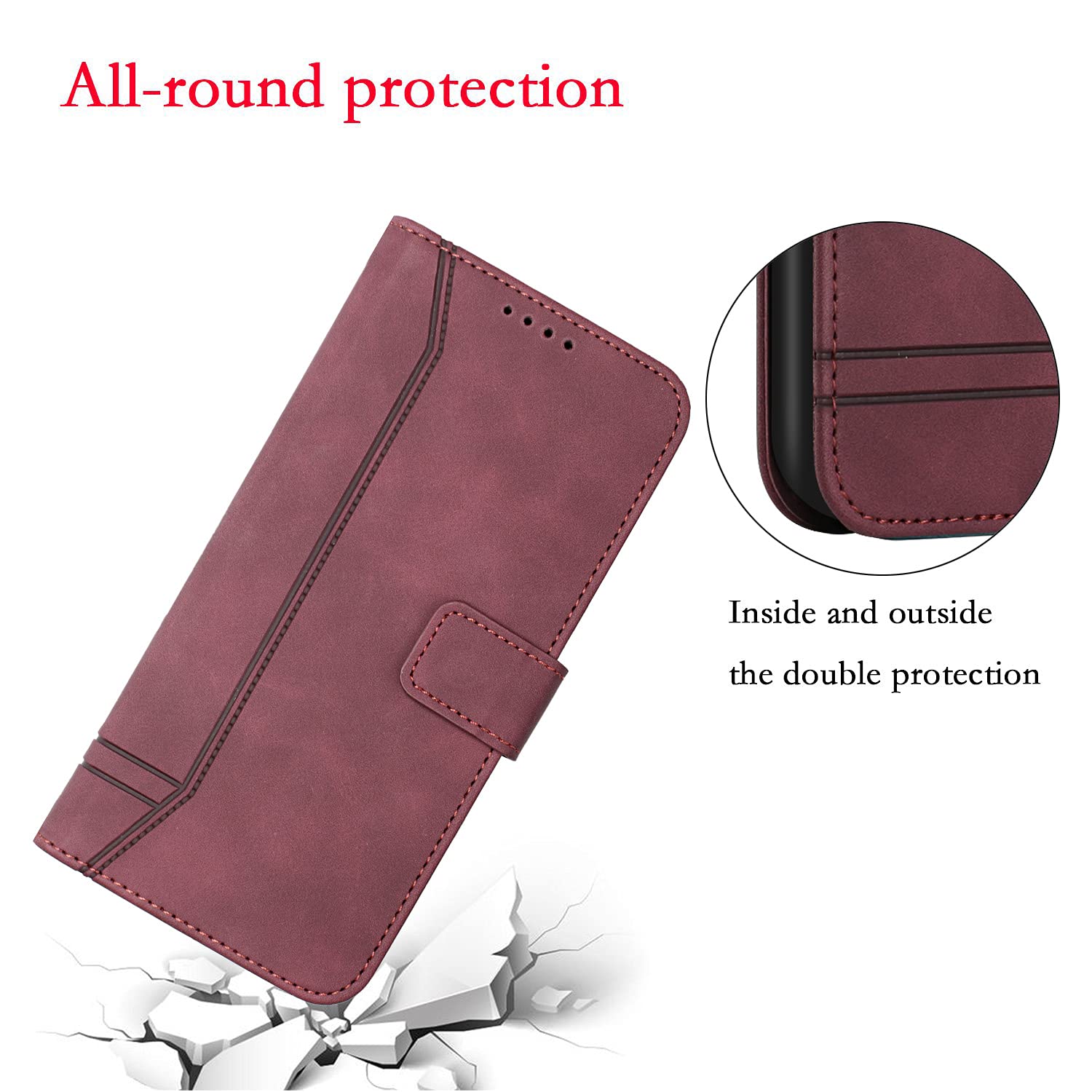 LEMAXELERS Custodia Redmi 10C Cover Portafoglio,Redmi 10C