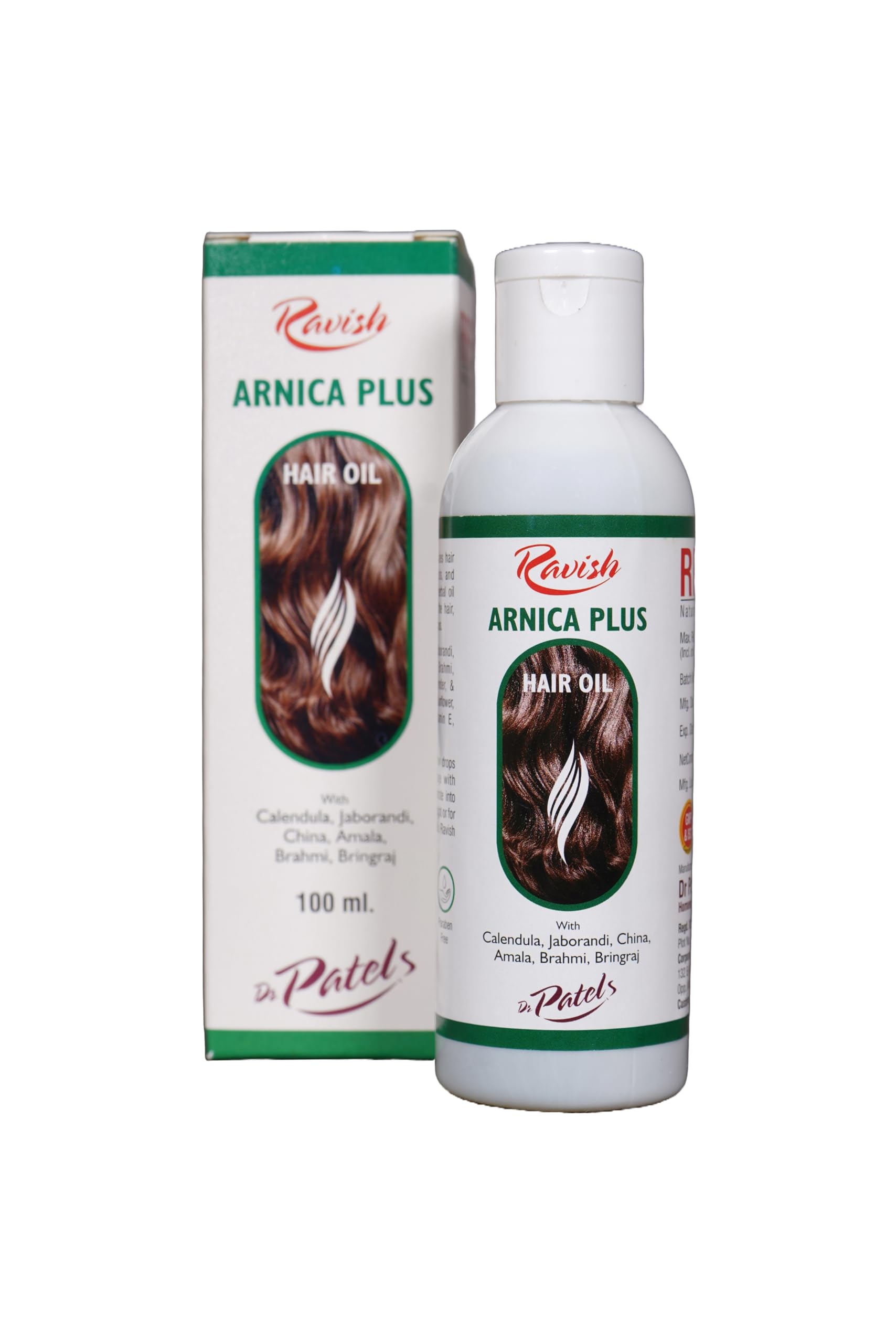 Dr Patel's 100ML Ravish Arnica Plus Natural Homeopathic Hair Oil