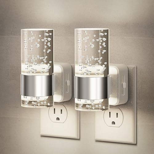 Miniatura 26 de JandCase Luces nocturnas que se enchufan a la pared, luz nocturna LED regulable, luz nocturna con sensor de luz de encendido y apagado automático,
