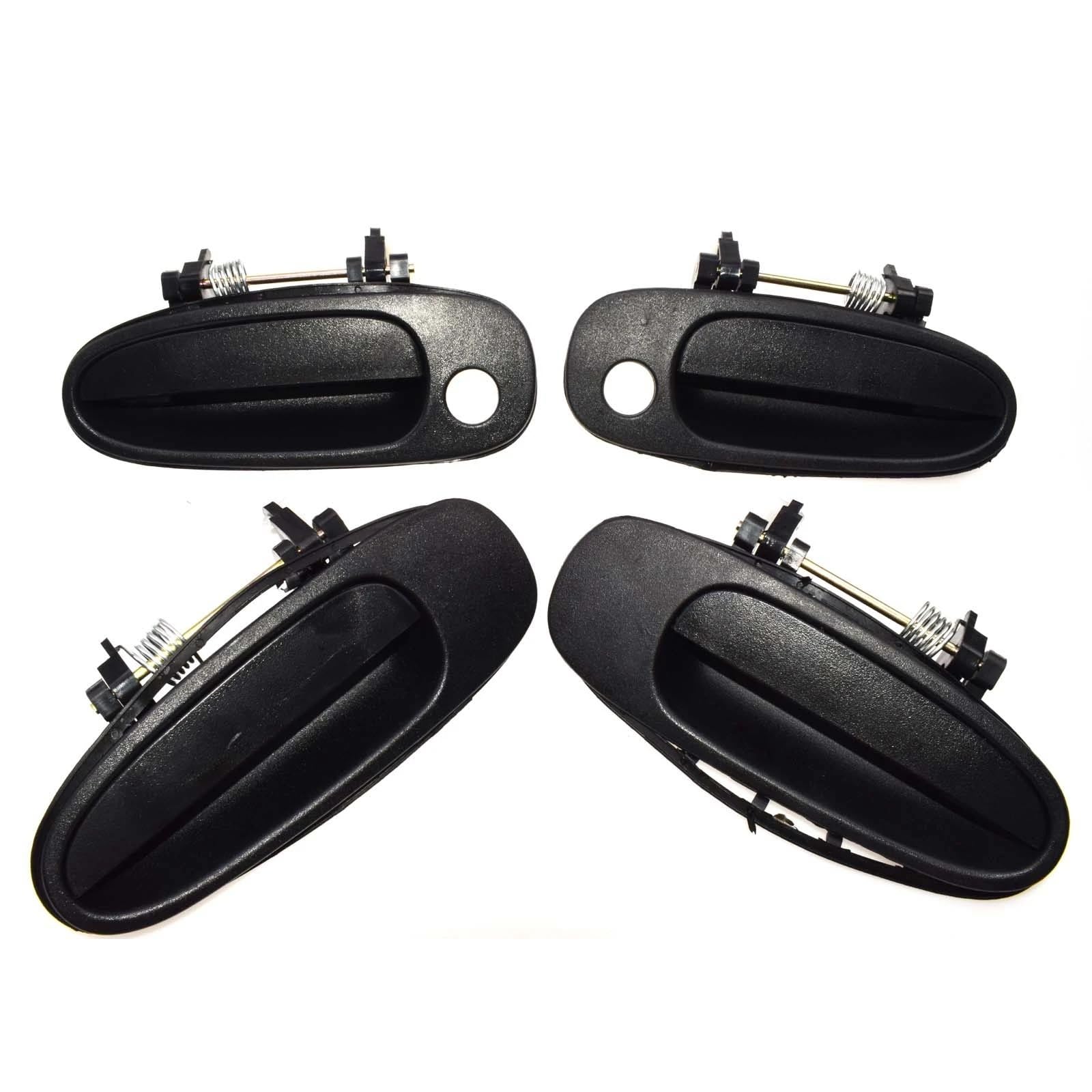 Lzbzhb Front Rear 4 Pcs Car Exterior Outsidedoor Handle Car Side Door Handle Exterior Decoration For Geo For Prizm 1993 1994 1995 1996 1997(Front Rear 4 Pcs)