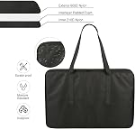 Sheet Music Stand Carrying Case for Music Sheet Clip and Tripod Nylon Storage Bag Music Sheet Stand Holder Protective Case Bag for School, Orchestras, Choirs, 23.22'' x 15.35'' x 2.95‘’