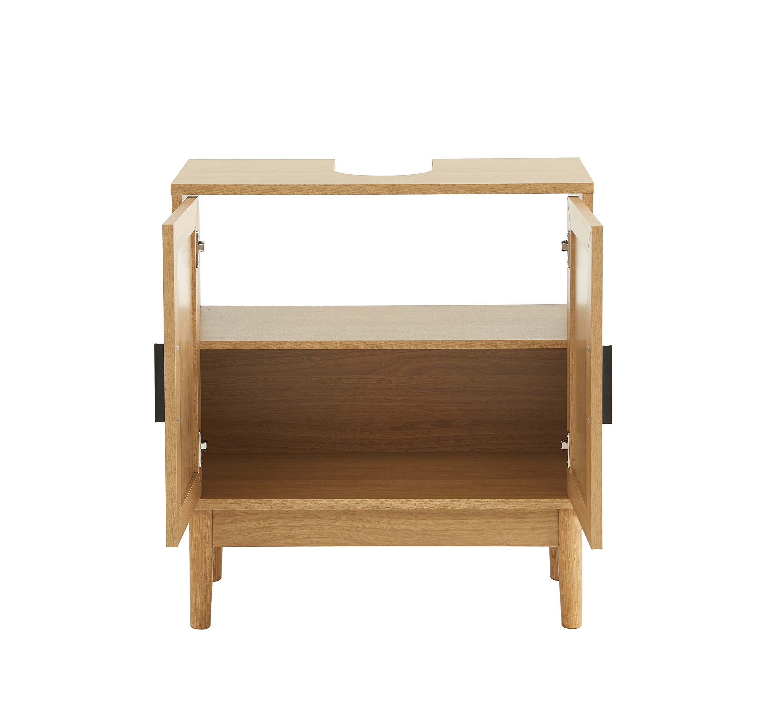 BAÏTA Amana szafka pod umywalkę rattan i efekt dębu l60cm