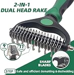 Pet Grooming Kit - 7 PCS Green Deshedding Brush Set with Undercoat Rake, Slicker Brush, Bath Brush & Nail Clipper for Short & Long-Haired Dogs and Cats