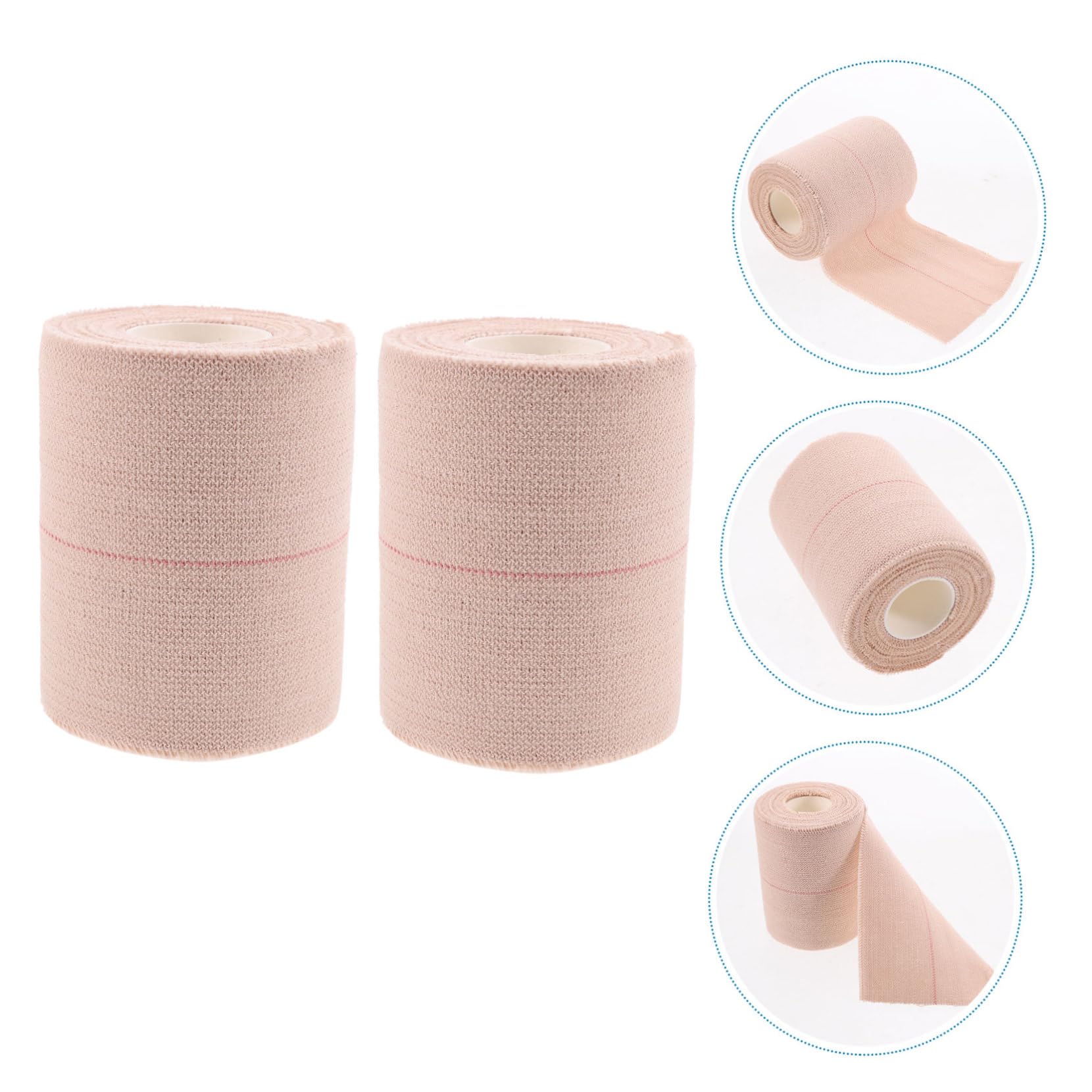 5 Series Vendajes Bandas Elasticas Cinturones Elasticos Venda Cohesiva Cinta Adhesiva Para La Muñeca Envoltura Adhesiva Envolturas Autoadhesivas Deportes Algodón 2 Rollos*5
