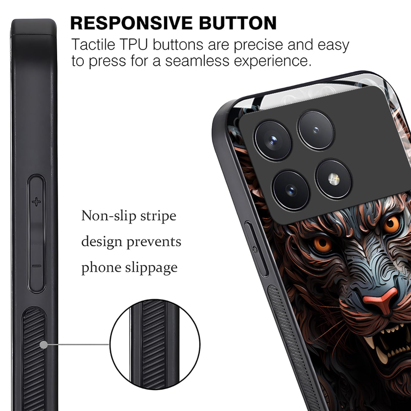 Custodia YUXING Per Xiaomi Poco F6 Pro 5G - Cover TPU Trasparente Con