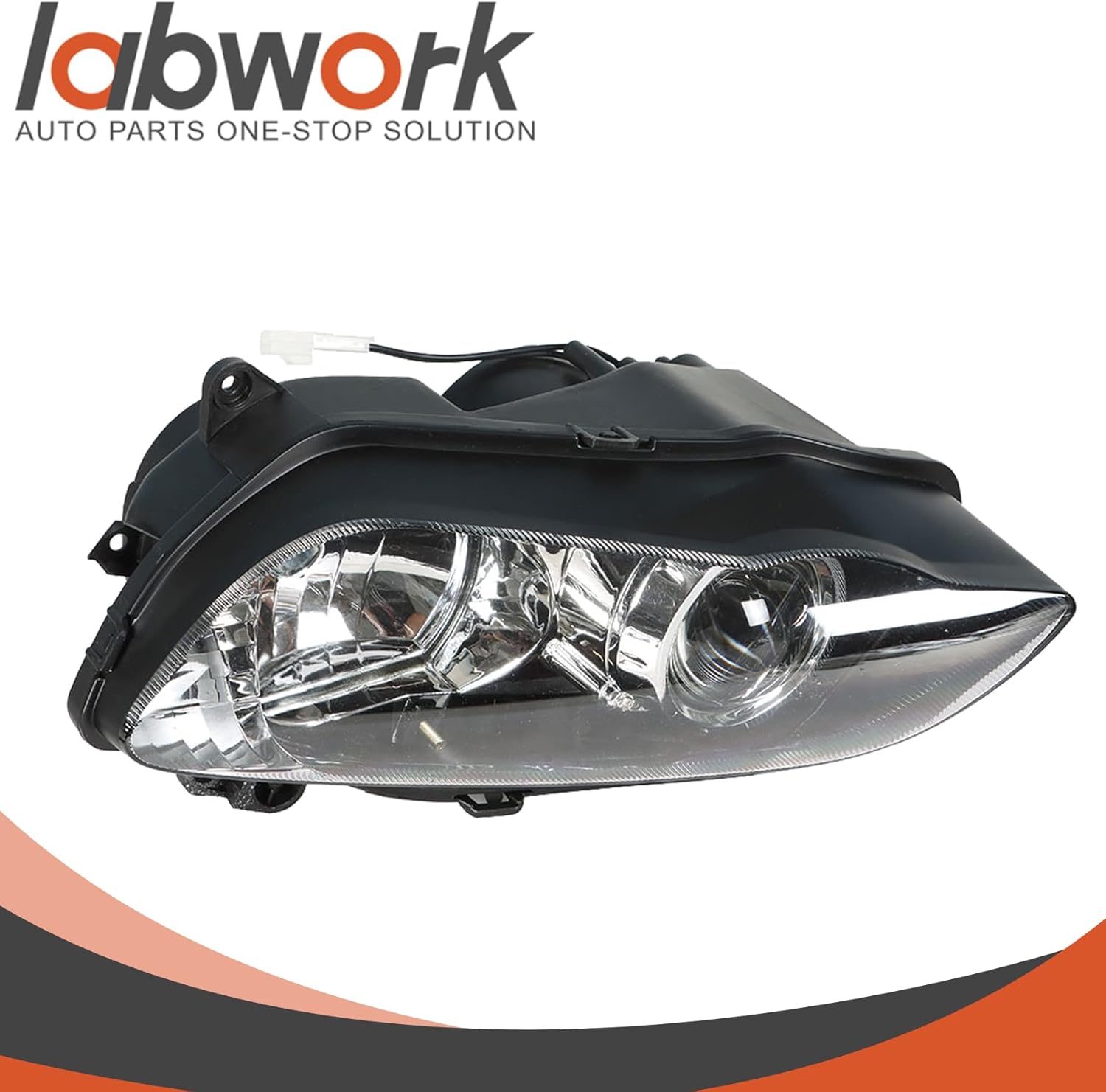 labwork Front Motorcycle Headlight Headlamp Replacement for Yamaha YZF R1 2004-2006