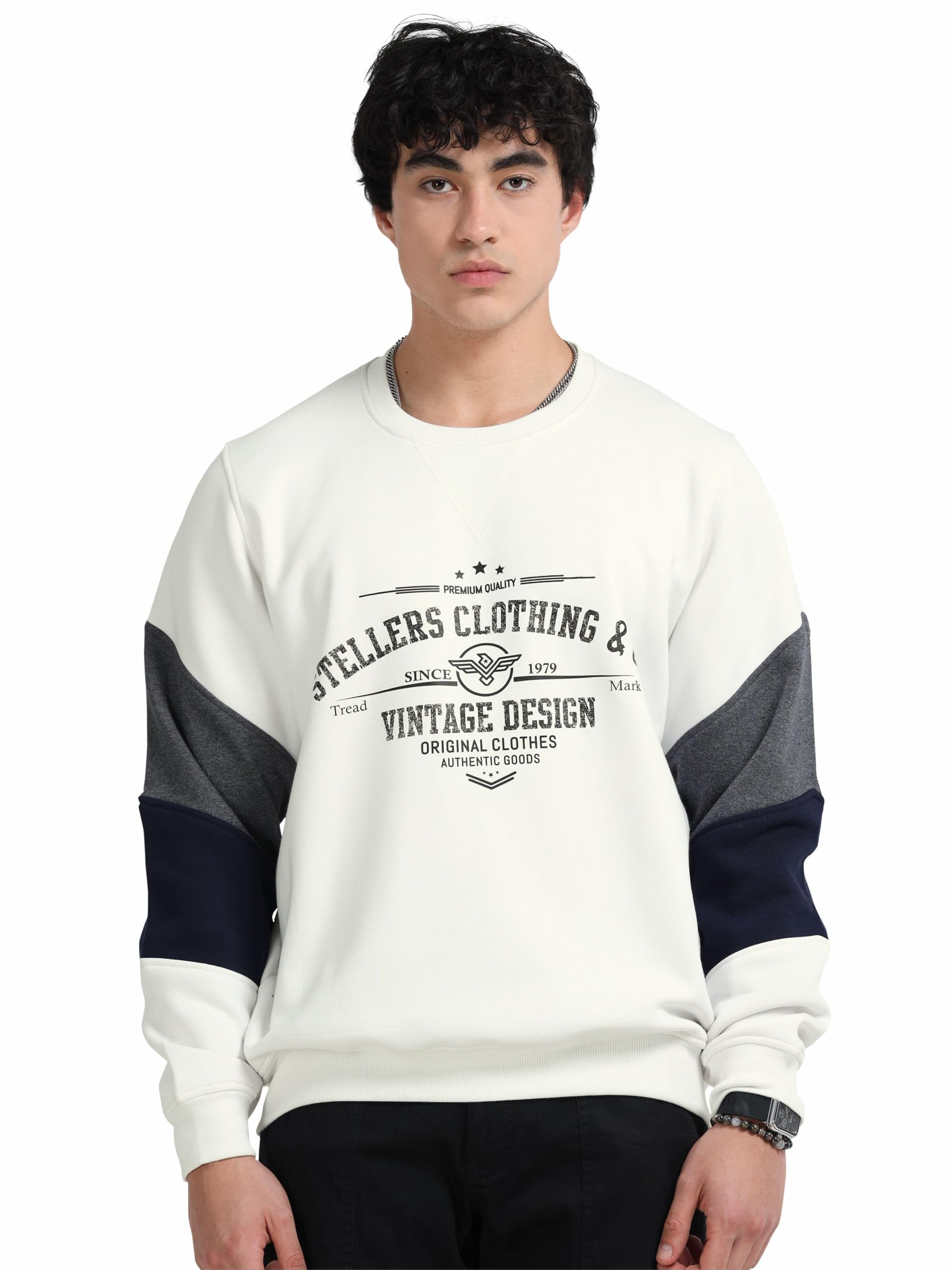Men Oversized Sweatshirt | Premium Cotton | Feather Touch Feel | Sustainable-image-43