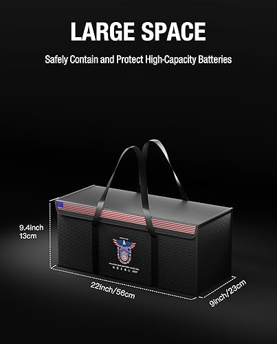 Miniatura 6 de LiFePO4 - Bolsa de seguridad ignífuga con batería de litio de 12 V, 200 Ah, gran capacidad, a prueba de explosiones, para carga y almacenamiento,