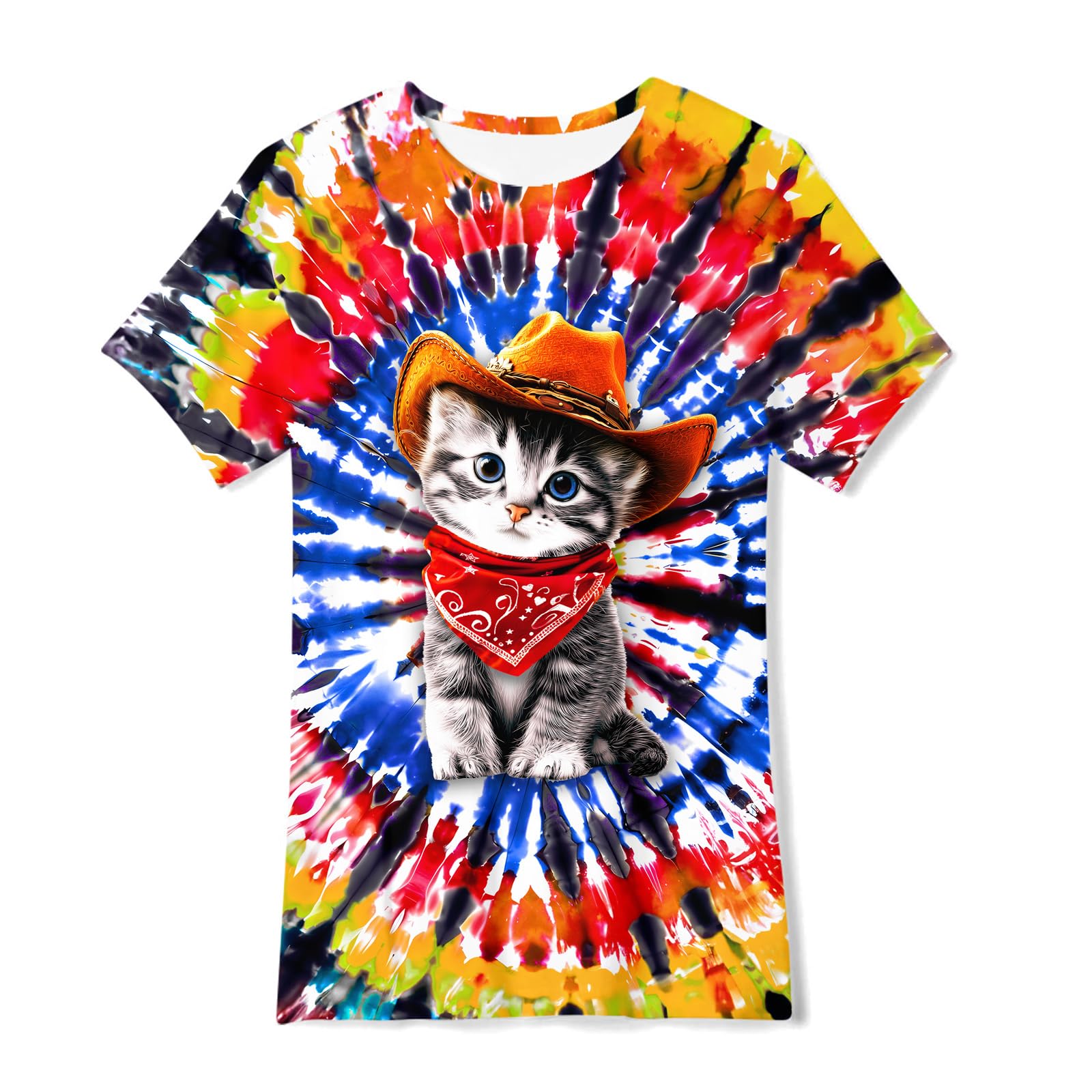 TUONROAD Jungen Mädchen T-Shirt 3D Sommer Casual Kurzarm Kinder T Shirts