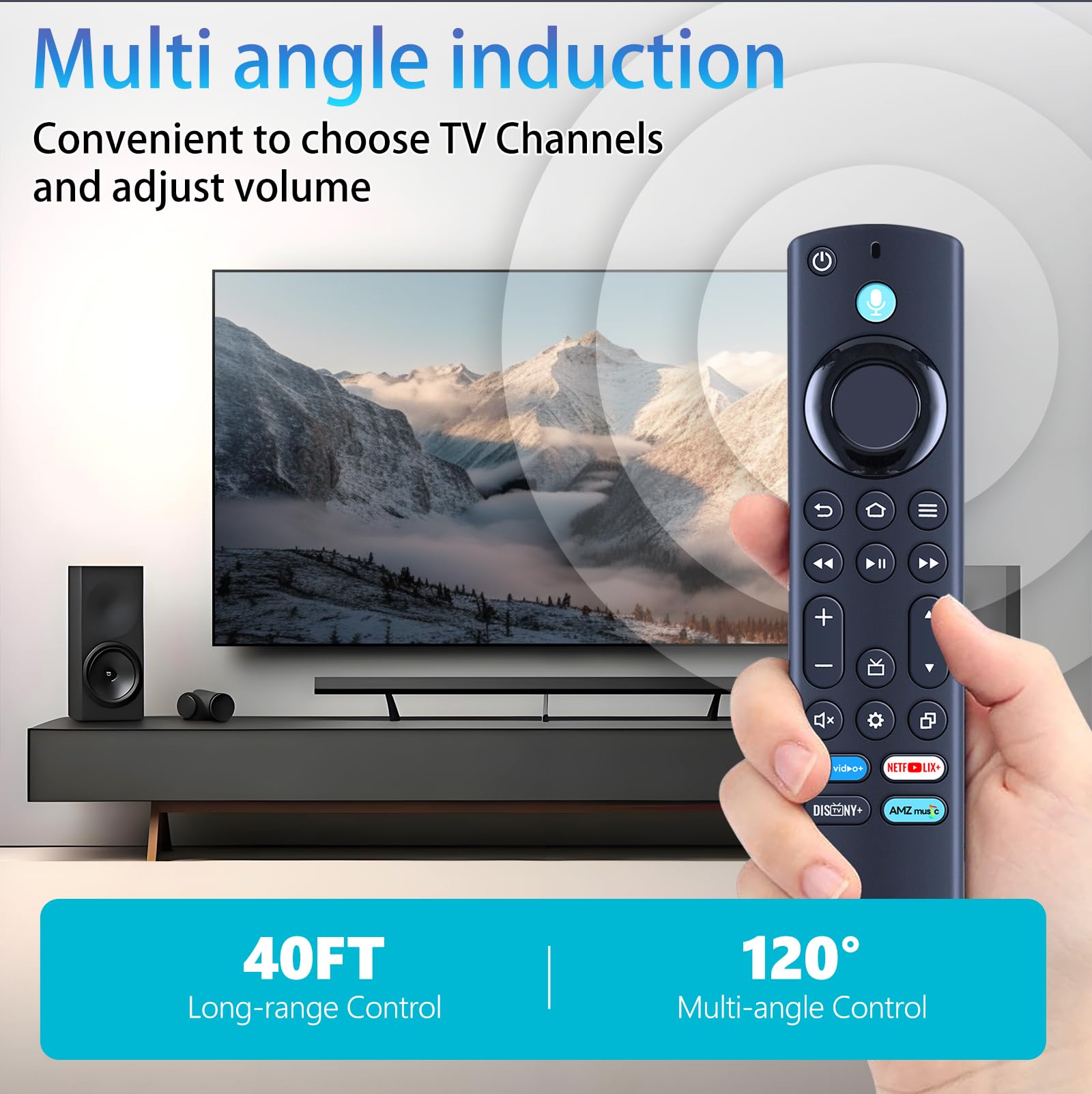 ZWP NS-RCFNA-21 Rev G Telecomando vocale di ricambio per Smart TV Hisense Classe A7 Serie UHD 75A7NF 65A7NF 55A7NF 50A7NF 43A7NF modello 2025