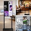 32 Inch Digital Signage Kiosk FHD 1080P G+G Capacitive Touchscreen Advertising Display 700 nits High Brightness Digital Menu Board for Restaurants/Stores