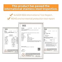 Vista 4 de Tuercas y pernos M2 M3 M4 M5, surtido de pernos métricos de acero inoxidable 304 (arandelas de bloqueo y planas), surtido de tornillos métricos