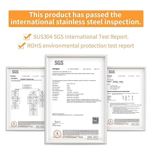 Miniatura 4 de Kit de 300 tornillos y tuercas hexagonales, acero inoxidable 304 14-20, 516-18,38-16 Kit surtido de pernos y tuercas (arandelas planas y cerradas),