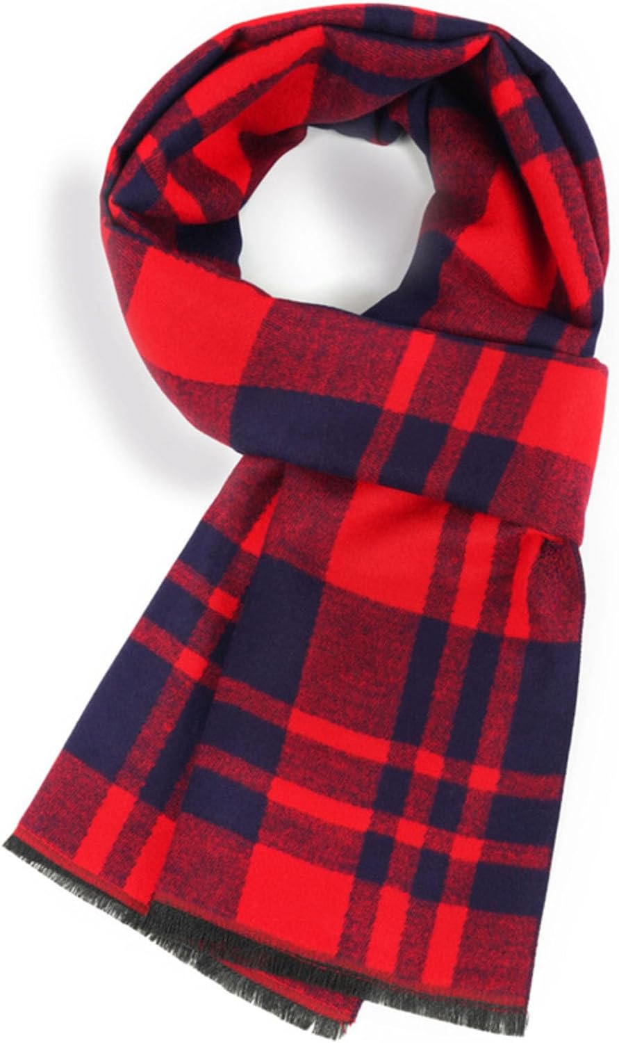 Men Winter Scarf Soft Warm Long Cashmere Feel Scarves