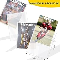 Vista 2 de 1000 Fundas para Tarjetas Top Loaders para Tarjetas Coleccionables, Fundas Suaves Penny para Tarjetas de Béisbol, Fundas Protectoras para Tarjetas