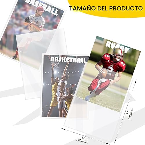 Miniatura 2 de 1000 Fundas para Tarjetas Top Loaders para Tarjetas Coleccionables, Fundas Suaves Penny para Tarjetas de Béisbol, Fundas Protectoras para Tarjetas