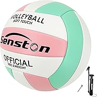 Vista 9 de Senston Voleibol Oficial Tamaño 5 – Balón de voleibol suave impermeable para interiores y exteriores, para niños, jóvenes y adultos, juego de playa