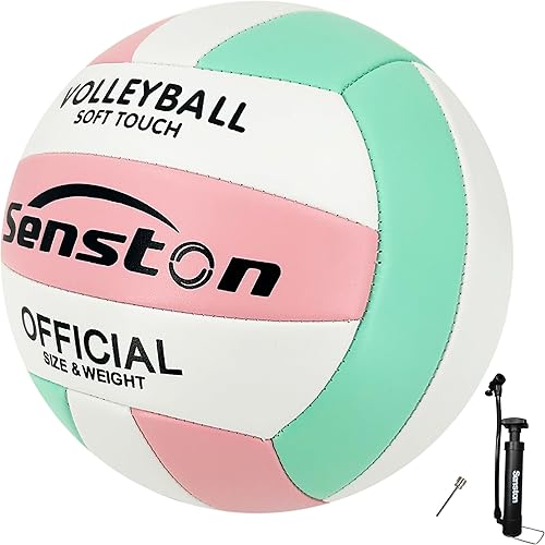 Senston Voleibol Oficial Tamaño 5  Balón de voleibol suave impermeable para interiores y exteriores, para niños, jóvenes y adultos, juego de playa,