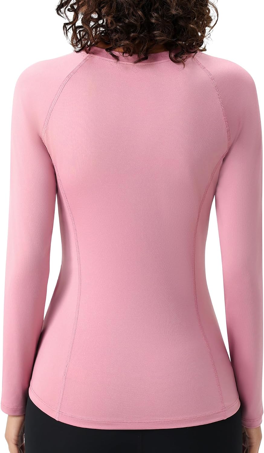 SPVISE Long Sleeve Compression Shirts for Women Workout Tops Cool Dry Breathable Yoga Running Hiking T-Shirt Fitted Basic Top