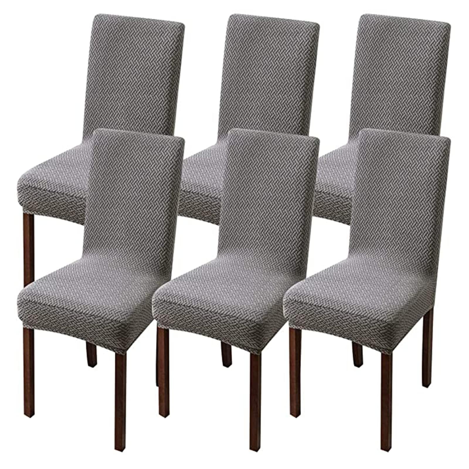 PBTMCD Chair Covers, Stretch Dining Chairs Slipcovers Elastic Removable Washable Protectors For Room Hotel Banquet Ceremony(34#,6pcs)