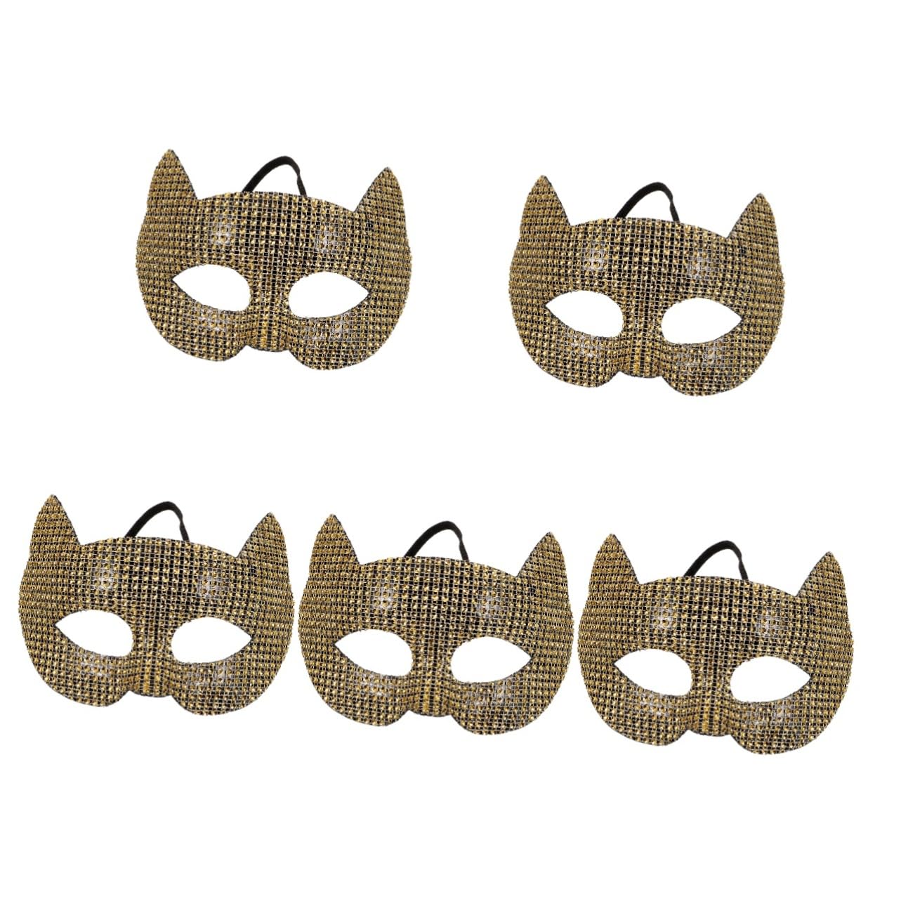 Healeved 5 Pezzi Maschera per Cosplay con Decorazioni Maschera per Leggera e Confortevole per e Foto Accessorio per Performance e Halloween