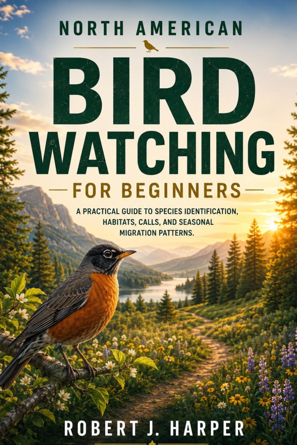 NORTH AMERICAN BIRD WATCHING FOR BEGINNERS: A Practical Guide to Species Identification, Habitats, Calls, and Seasonal Migration Patterns.