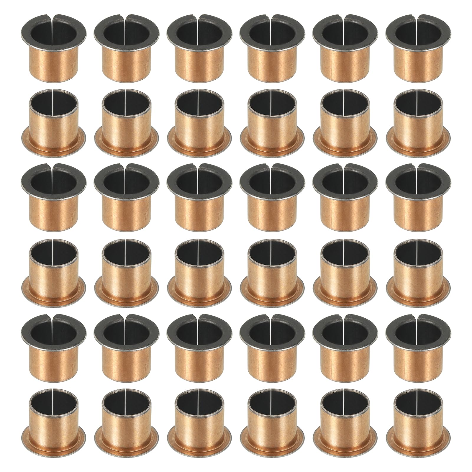 QUARKZMAN 40 Pezzi Cuscinetto Flangiato 15mm Foro x 17mm OD x 16mm