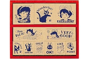 Ghibli Studio Vintage Kiki's Delivery Service Rubber Stamp English Stamp