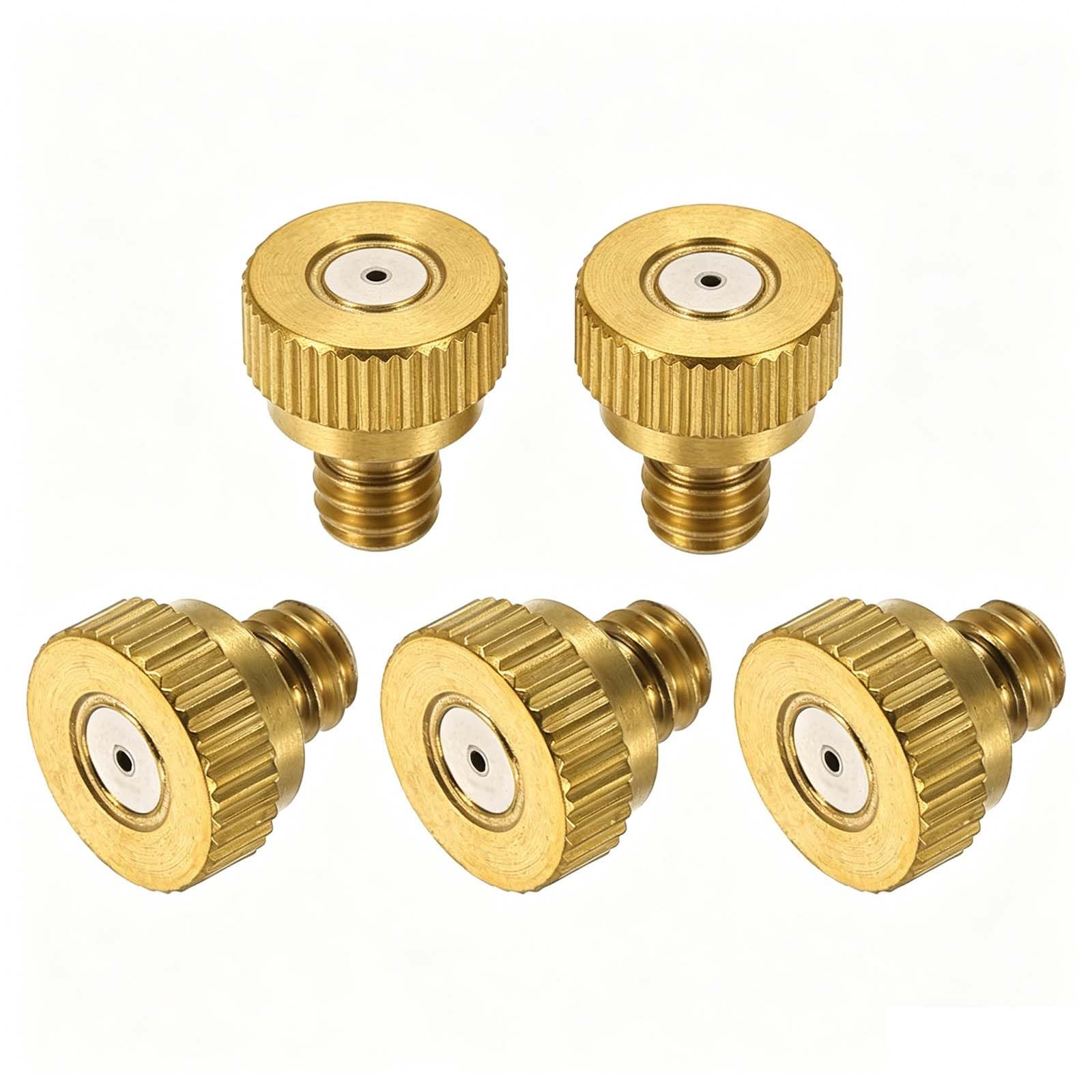 Ugello nebulizzatore con Filettatura UNC, Ugelli nebulizzatori in Ottone, Confezione da 10-50, Apertura filettata, 0,1-0,8 mm, Controllo della Polvere di Raffreddamento del Patio
