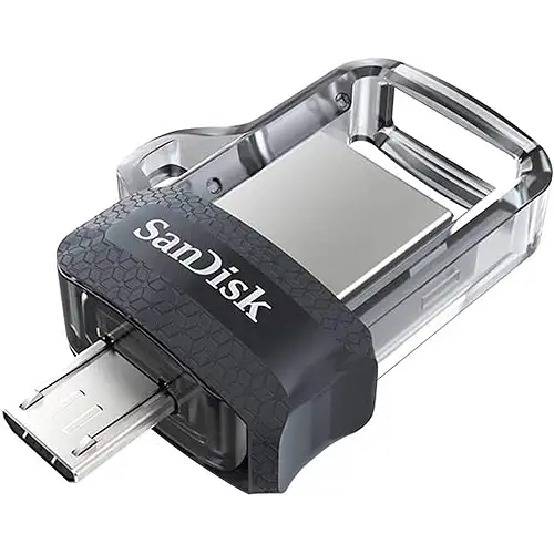 SANDISK Ultra Dual Drive m3.0 128GB, Memoria flash con micro USB y USB-A