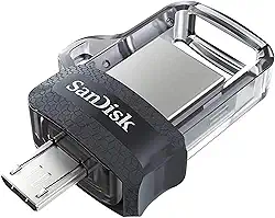 Pen Drive SanDisk p/Smartphone Ultra Dual Drive MicroUSB/USB 3.0 256GB