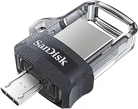 Pen Drive SanDisk para Smartphone Ultra Dual Drive Micro USB/USB 3.0, 64GB, SDDD3-064G-G46