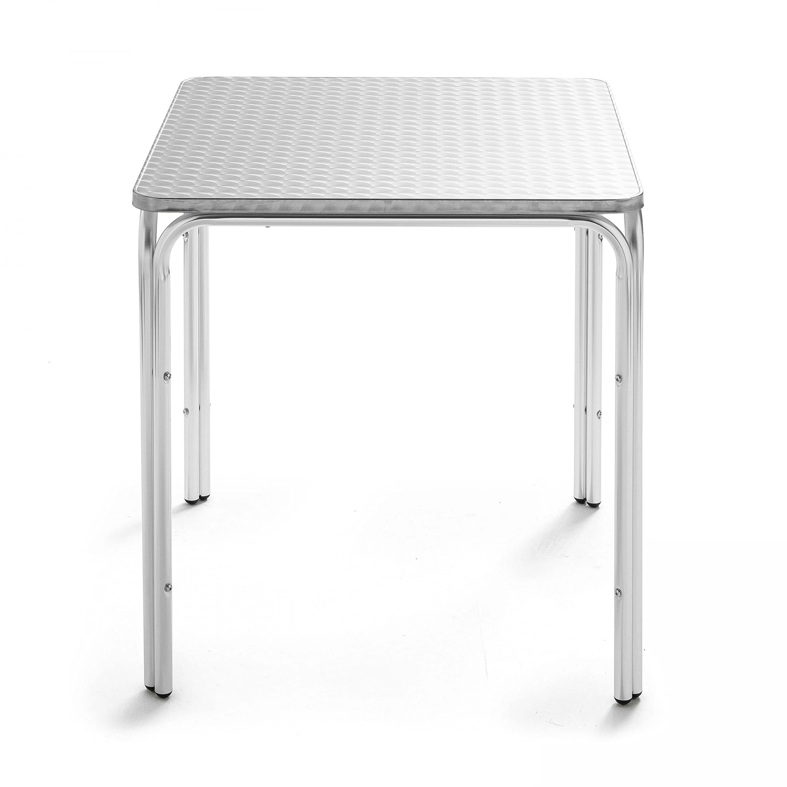 Oviala Table de Jardin carrée en Aluminium