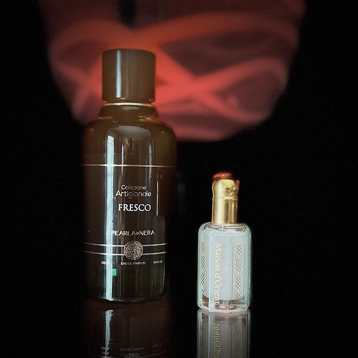 Maison d'Orient Layered Freshness and Purity PEARLA·NERA FRESCO Eau de Parfum Spray Fragrance and Musk Tahara (مسك الطهارة) Hand-crafted Oil Perfume