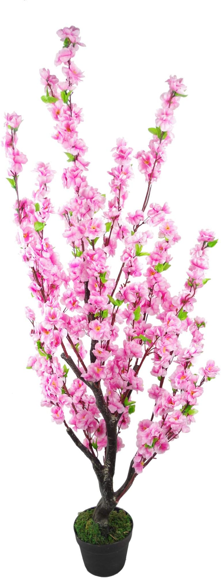 Leaf Design UK Realistic Artificial Tree, Silk, Blossom Pink, 120cm