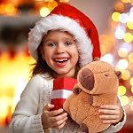 SuzziPals Heatable & Refroidissant en peluche Capybara, plaque de chauffage pour animaux farcis micro-wavable pour apaisant & Relaxation, Jouets en peluche lavande pour le soulagement du stress, Cadeau en peluche Capybara pour enfants & Adultes