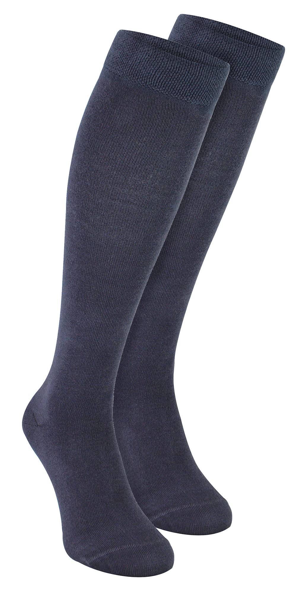 Sock Snob (6-11, ) - 2 Pack Mens Extra Long Knee High Breathable Bamboo Socks Grey