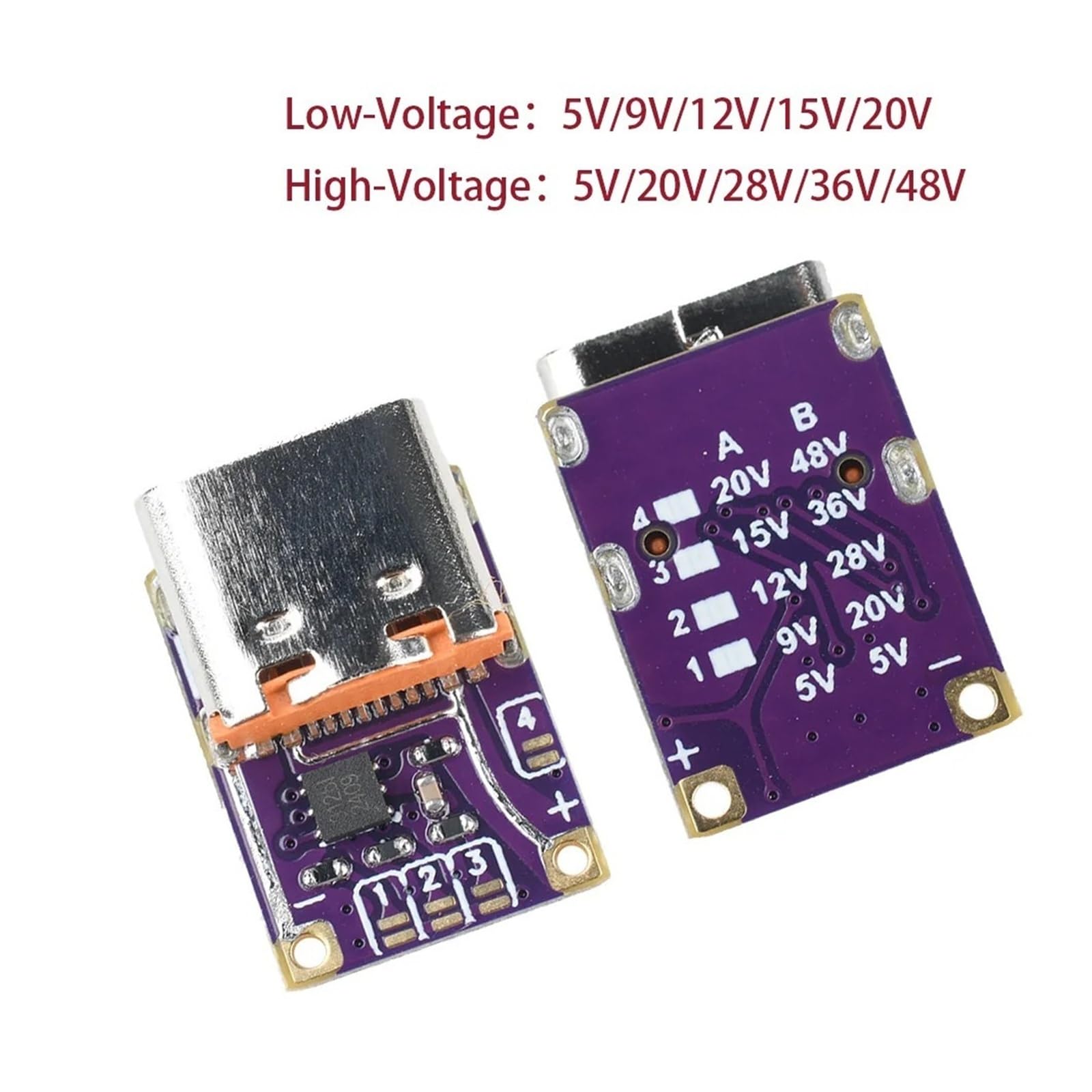 PD3.0 PD3.1 QC3.0 moduł spustowy 48 V Decoy Board typ C do DC 5 A (niskie napięcie)