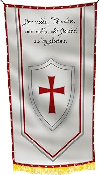 Knights Templar Secretive Order Cross Hidden History Holy Warriors Churchs Oldest Military Christian Army 3x5 feet Flag Banner Vivid Color Double Stitched Brass Grommets