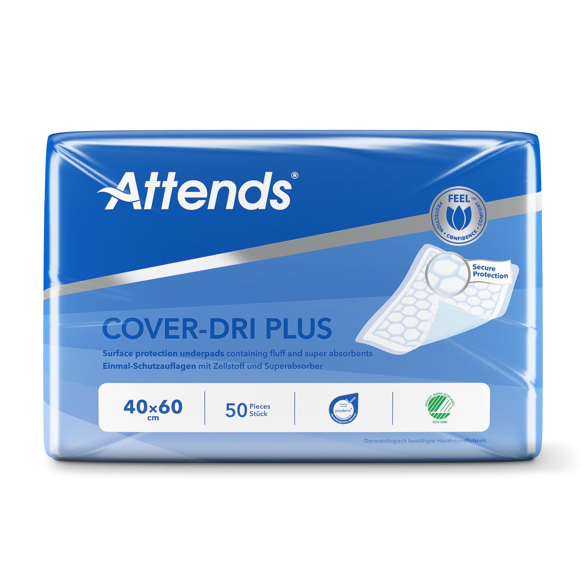 300 x Attends Cover-Dri Plus | Incontinence Bed Pads | 40x60cm | 6 Packs of 50